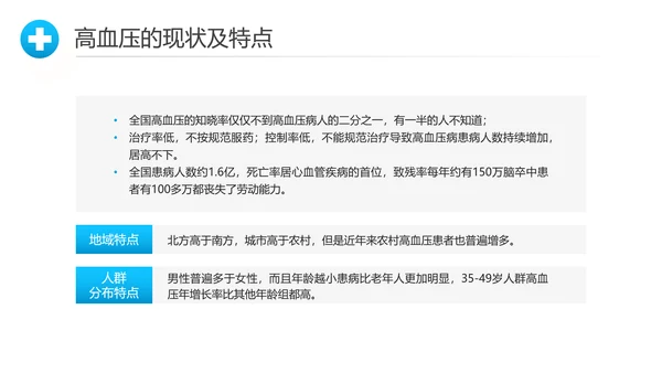 关爱预防高血压心脏疾病知识讲座课件PPT模板