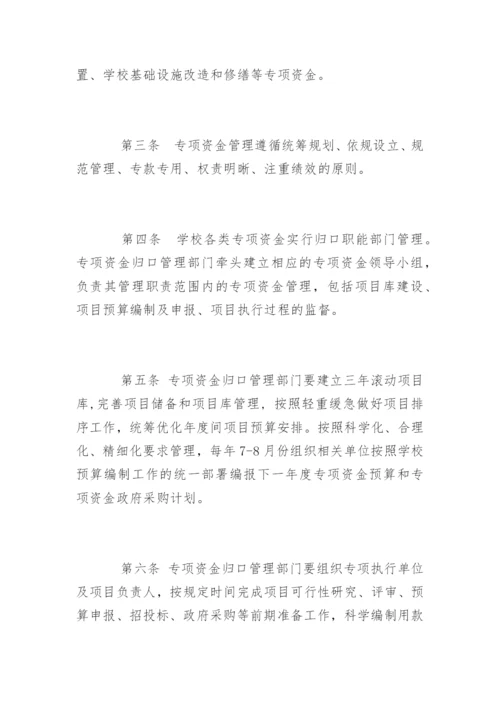 学校专项资金管理制度规定.docx