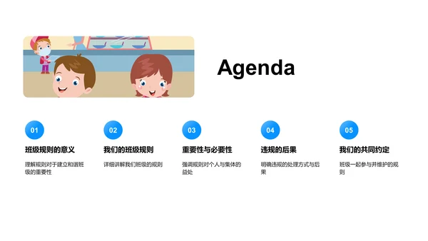 规则讲解班会PPT模板