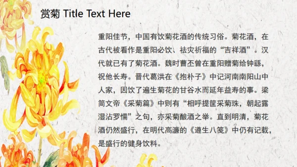 九九重阳关爱老人通用PPT模板