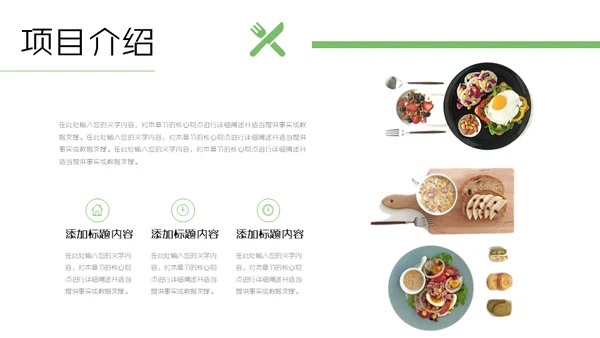 健康饮食水果沙拉项目计划书通用PPT模板