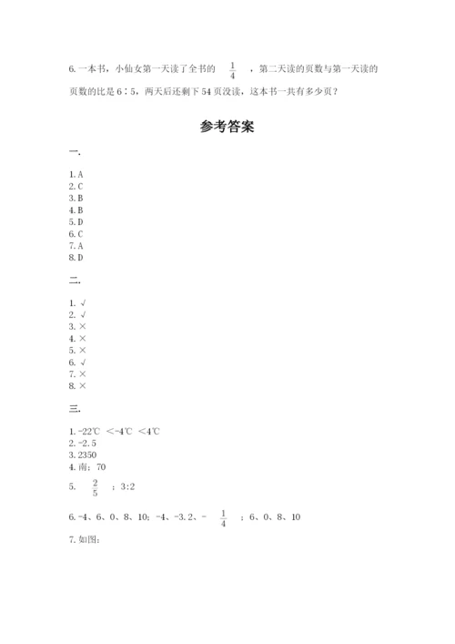 人教版小升初数学模拟试卷带答案（培优a卷）.docx