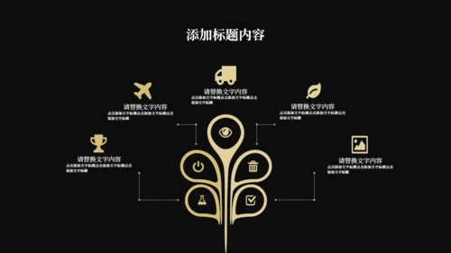 黑金奢华风公司企业宣传通用PPT模板