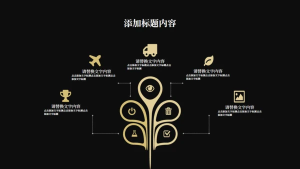 黑金奢华风公司企业宣传通用PPT模板