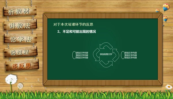 黑板风教师课件PPT模板