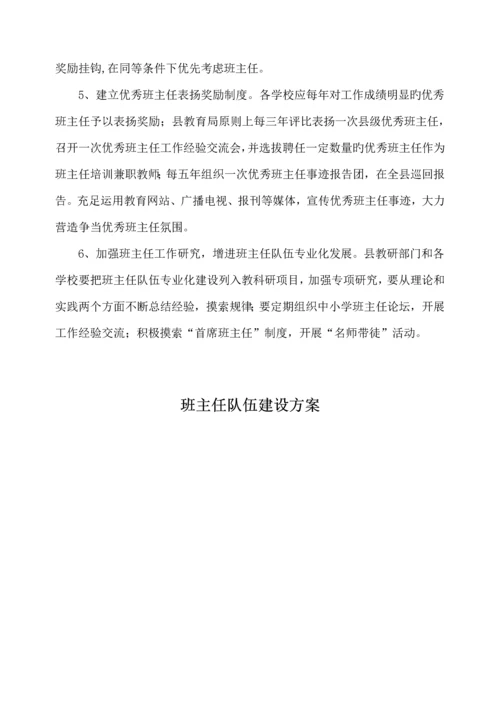 班主任队伍综合建设专题方案.docx