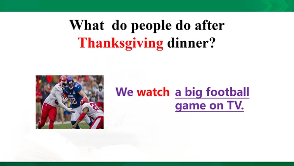 Module 4 Unit 1 Thanksgiving is my favourite festi