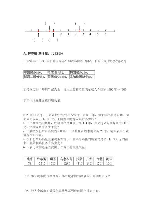 冀教版小升初数学模拟试卷含答案【突破训练】.docx