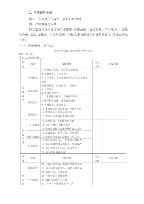 学生综合素质评价实施方案及细则.docx