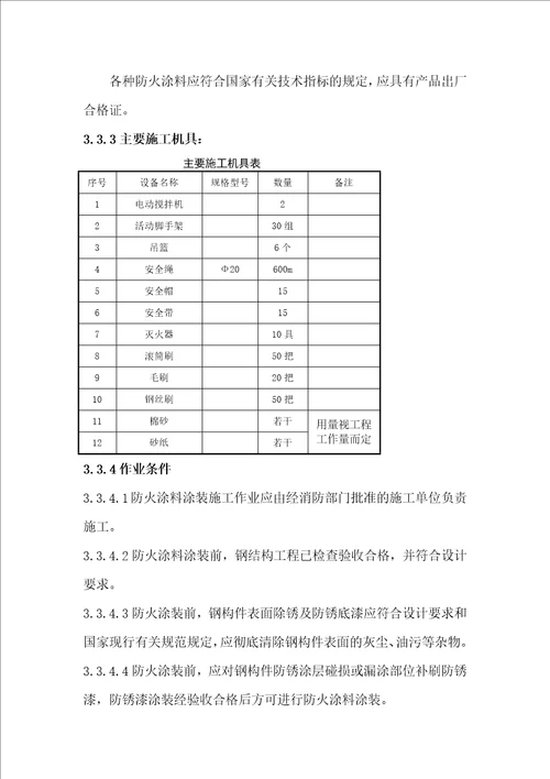 浅谈钢结构防火涂料施工工艺