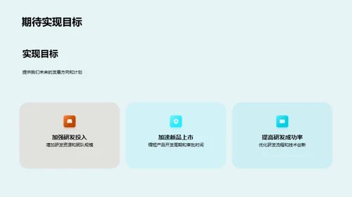 研发路径与成果展望