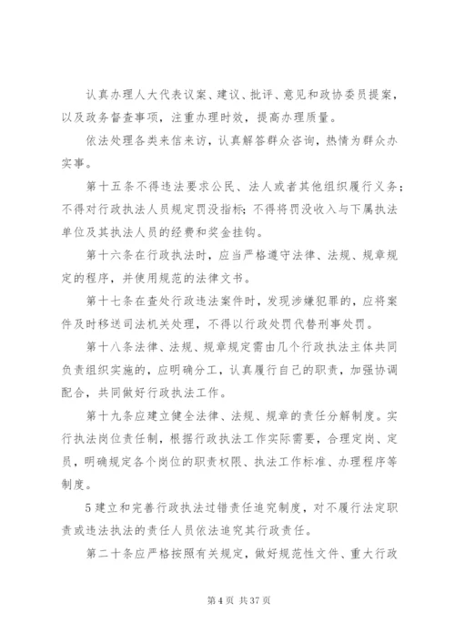 市城管局行政执法监督管理制度.docx