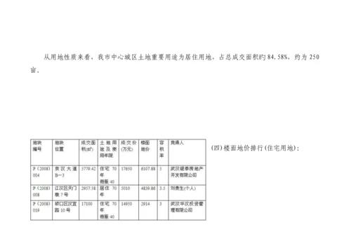 武汉市房地产市场调研综合报告.docx