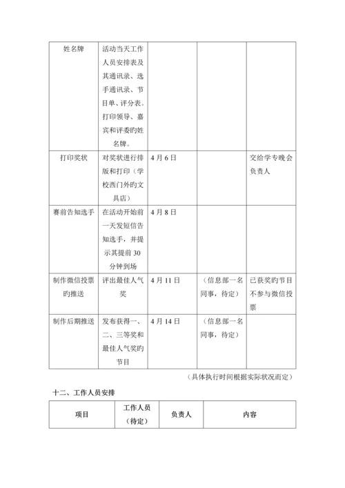 才艺展示大赛活动专题方案.docx