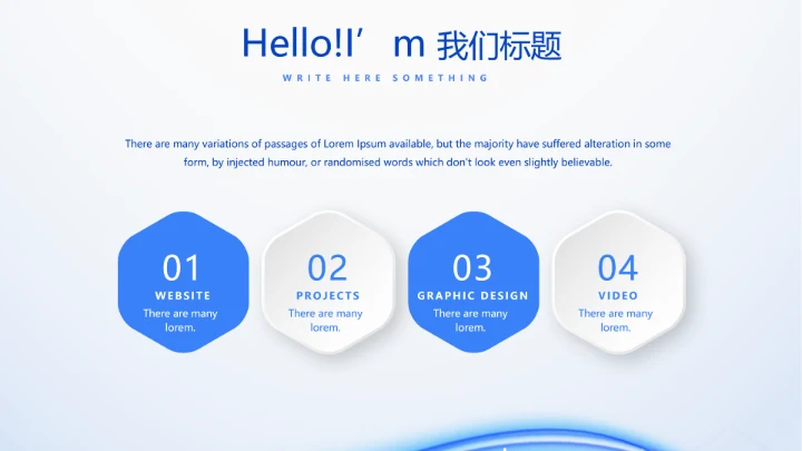 蓝色简约医生自查自纠整改报告动态PPT模板