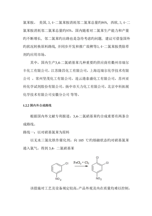 二氯硝基苯的合成标准工艺专题研究.docx