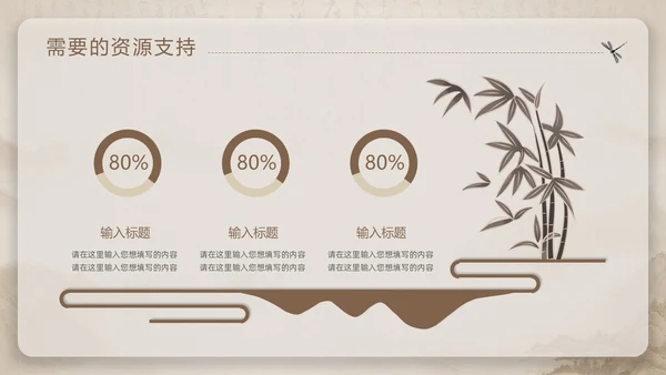 中国风部门年终总结PPT模板工作总结年终总结
