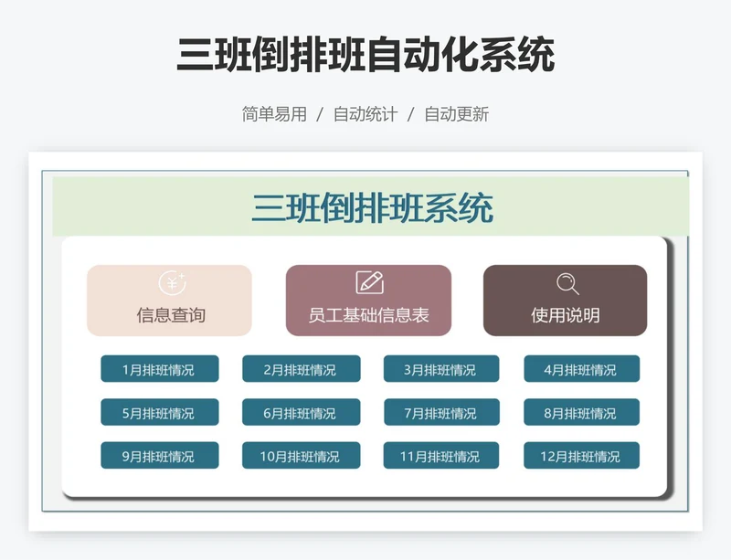 三班倒排班自动化系统