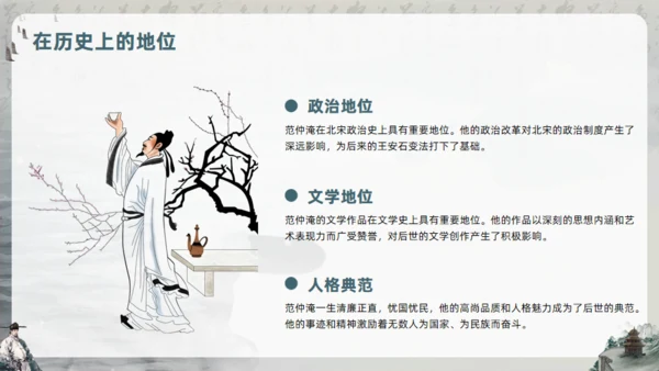范仲淹生平介绍通用PPT模板