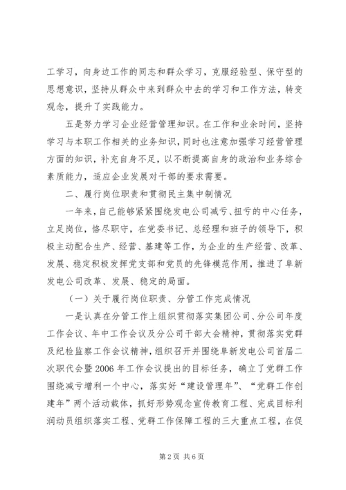 企业党员述职报告范文两篇.docx