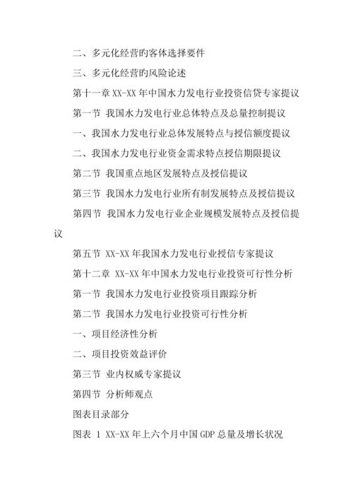 水力发电行业投资项目可行性报告.docx