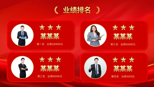 公司销售业绩排名喜报销冠奖牌颁奖PPT