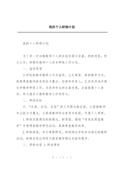 我的个人研修计划.docx