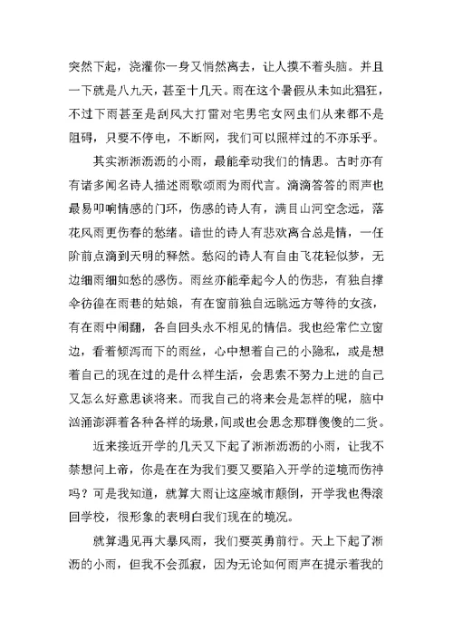 这个夏天作文600字