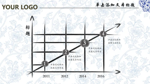 中国风水墨青花瓷动态PPT模板
