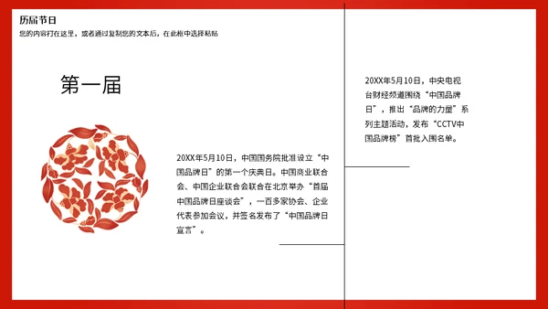 中国品牌日世界分享通用PPT模板