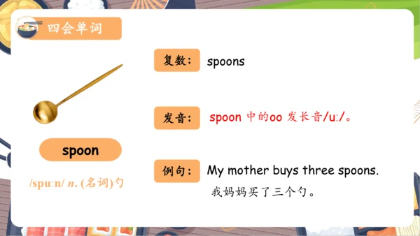 Unit 5 Dinner‘s Ready 单元复习(一)-单词词组+典型例题（共25张PPT）