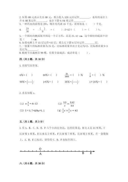 青岛版六年级数学下册期末测试题精品【达标题】.docx