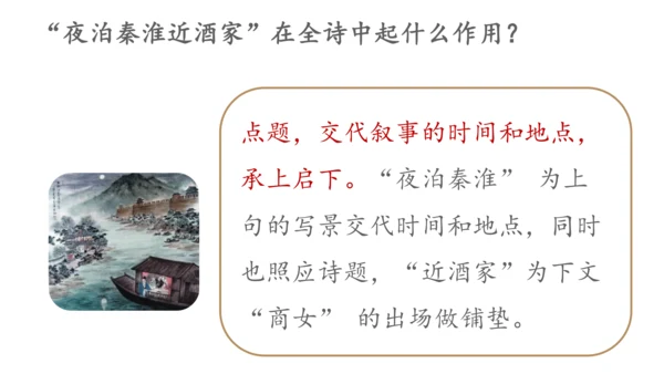 七年级下册 第六单元 课外古诗词诵读   泊秦淮 课件(共37张PPT)