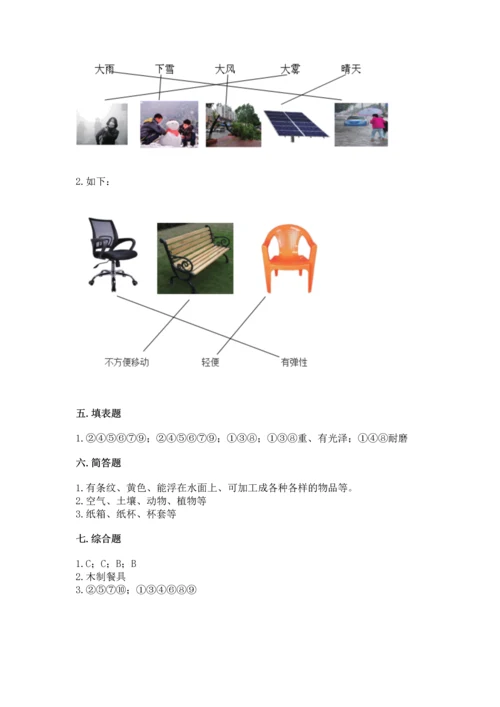 教科版科学二年级上册《期末测试卷》精品【a卷】.docx