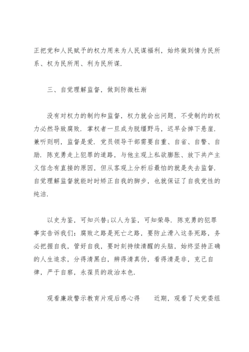 观看廉政警示教育片观后感心得.docx