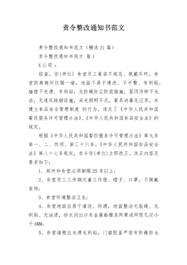 责令整改通知书范文.docx