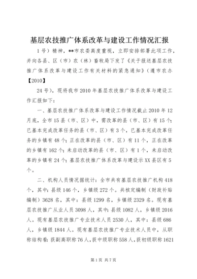 基层农技推广体系改革与建设工作情况汇报 (3).docx