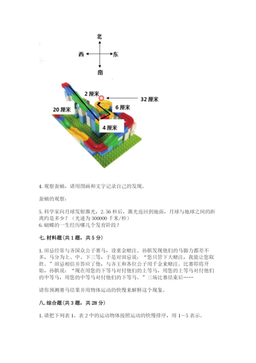 教科版小学科学三年级下册期末测试卷附参考答案（研优卷）.docx