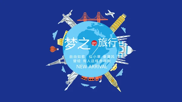 世界旅游电子相册动态PPT