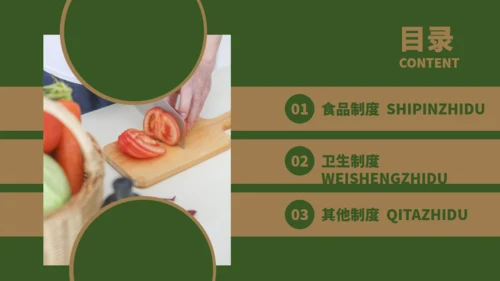 学校食堂食品安全卫生通用PPT模板