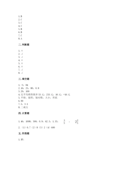 小升初数学期末测试卷附答案【夺分金卷】.docx
