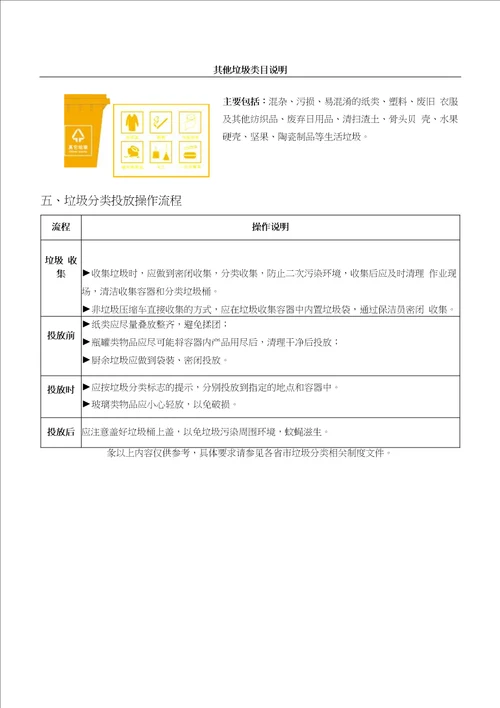 垃圾分类知识常识宣传资料