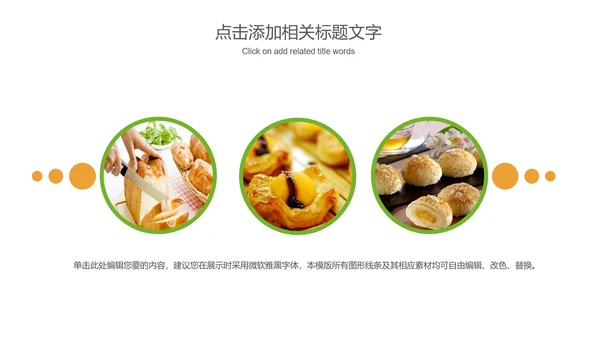 美食甜点面包糕点动态PPT模板