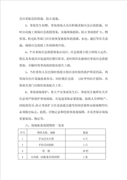 建筑工程应急救援方案doc22