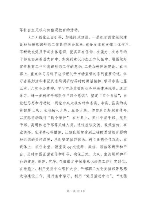 市场监督管理局关于贯彻落实意识形态工作责任制的情况报告.docx
