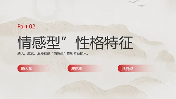 米色中国风企业员工心理洞察培训