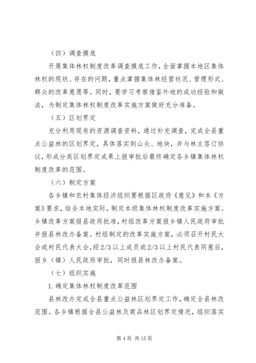 集体林权私有化实施方案 (5).docx