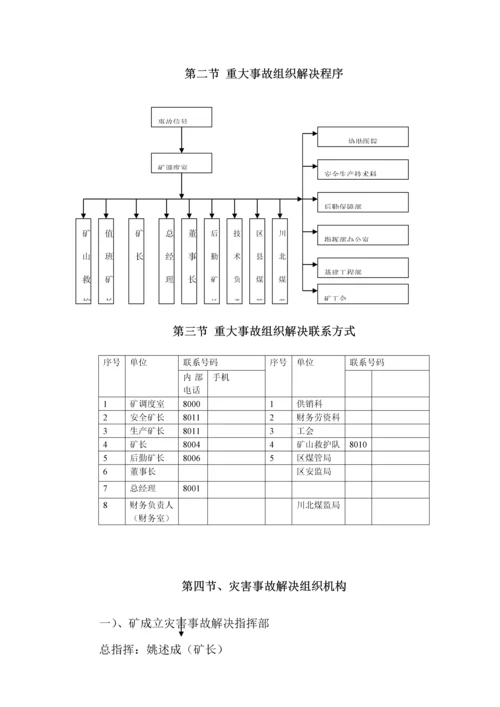 煤矿公司重大安全生产事故应急全新预案.docx