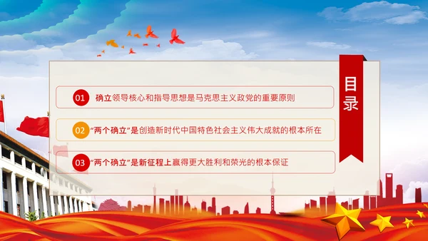 学习个确立的决定意义党支部党课PPT课件