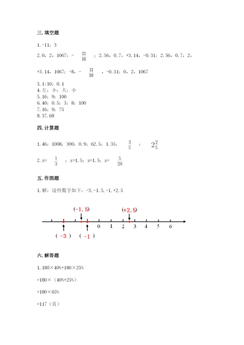 冀教版六年级下册数学 期末检测卷（能力提升）.docx